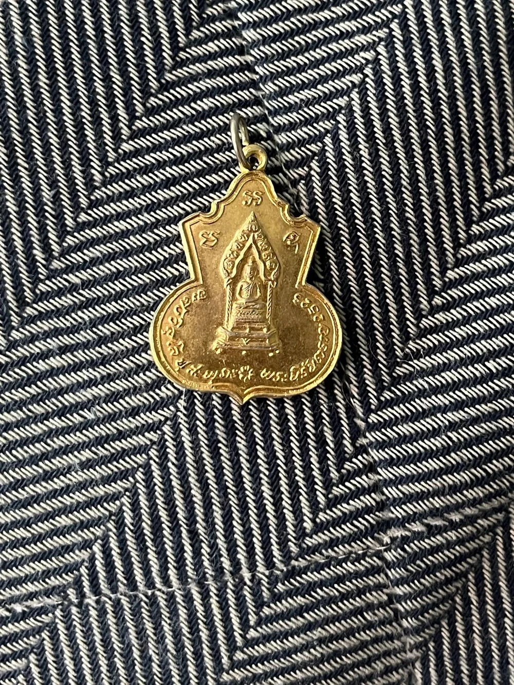 Vintage Thai Coin Amulet Pendant